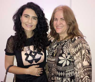 com a atriz Cristiane Machado