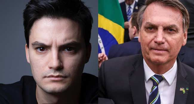 Felipe Neto (Foto: Leo Aversa)/Jair Bolsonaro (Foto: Zak Bennett—AFP/Getty Images)