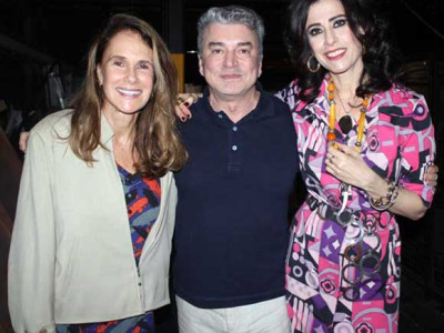 com Xuxa Lopes e Edney Silvestre