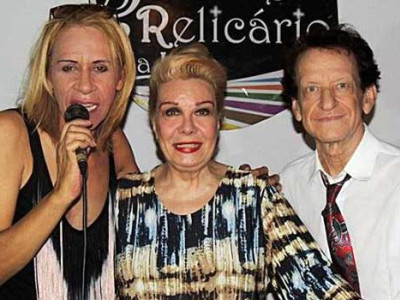 Anivers&aacute;rio no Sublime Relic&aacute;rio da Lapa. Paula Goodarth, Rog&eacute;ria e Fernando Reski, Foto: Nubia Perdig&atilde;o