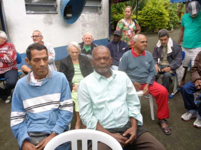 Os idosos do Centro de Acolhimento Floriano Lemos