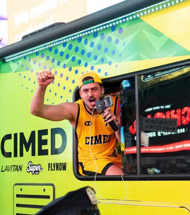Jon Vlogs com o Copathon na Copa do Mundo da FIFA 2026 (Foto: Divulgação)