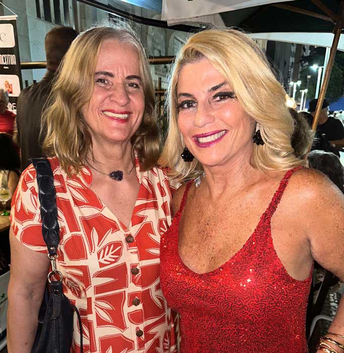 Luzimar Trottmann e Cida Moraes no aniversário de Marisa Araujo da Revista Absolute Rio (Divulgação)