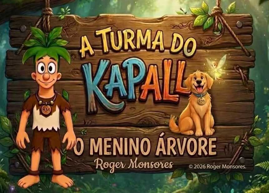 Roger Monsores ao lado dos inseparáveis amigos de Kapall (Divulgação)
