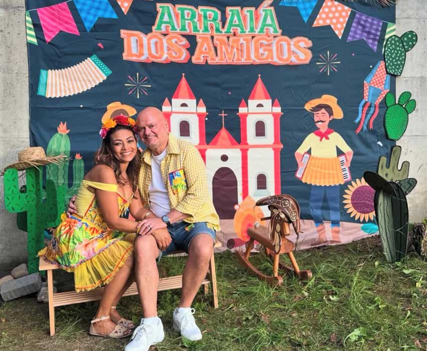 Andrea e Esposo (Foto: Instagram/Divulgação)