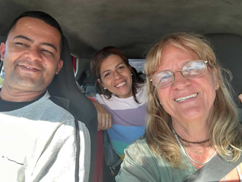 Luzimar Trottmann e a família