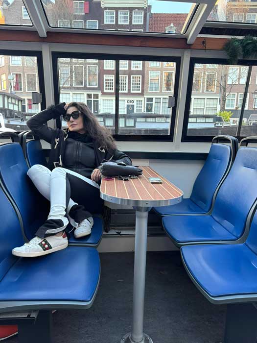 Franciely Freduzeski na Finlândia (Divulgação)