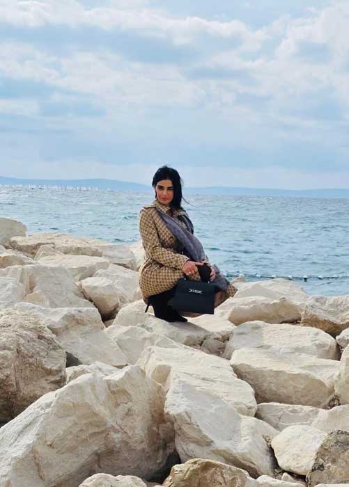 Priscila Latoia na Croácia (Divulgação)