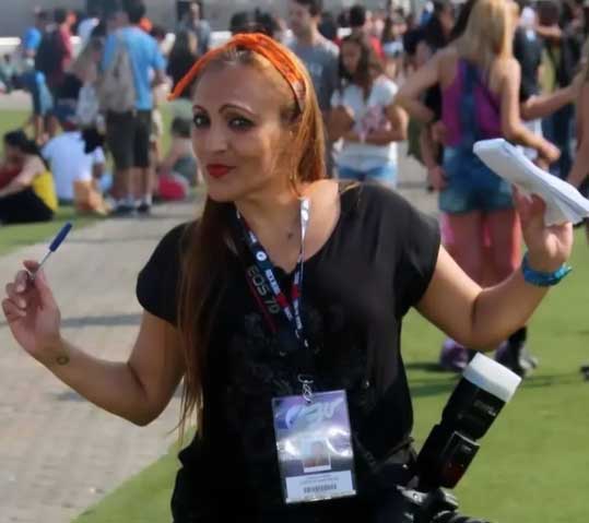 Graça Paes em um de seus trabalhos no Rock in Rio. (Reprodução/Instagram)