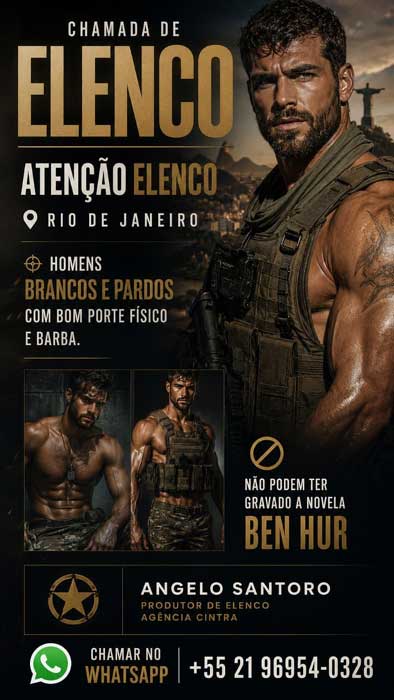 Ângelo Santoro - Agência Cintra - TV Record - Casting Atores e figurantes (Divulgação)