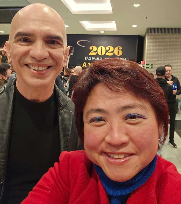 @edsoncordeiro e Susan Sasaki - Djavan - O Musical Vidas Pra Contar (Arquivo PessoalSusan Sasaki)