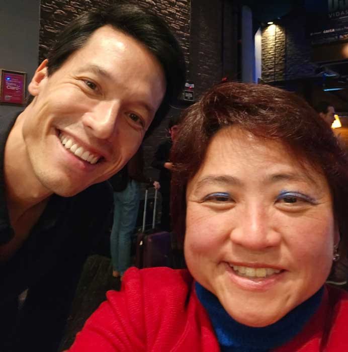@leoyoung e Susan Sasaki - Djavan - O Musical: Vidas Pra Contar (Arquivo Pessoal/Susan Sasaki)