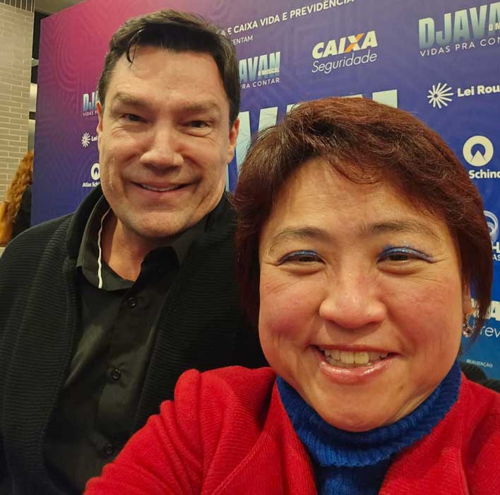 @ricardomacchiooficial e Susan Sasaki - Djavan - O Musical Vidas Pra Contar (Arquivo PessoalSusan Sasaki)