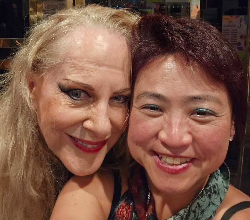 “Fafá de Belém, o Musical” - Susan e Lucinha Lins (Arquivo Pessoal: Susan Sasaki)