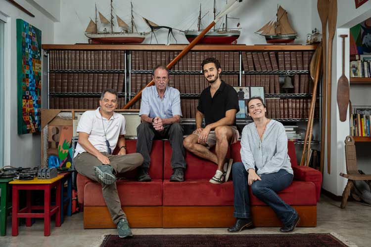 100 Dias - Carlos Saldanha, Amyr Klink, Filipe Bragança e Justine Otondo (Divulgação)