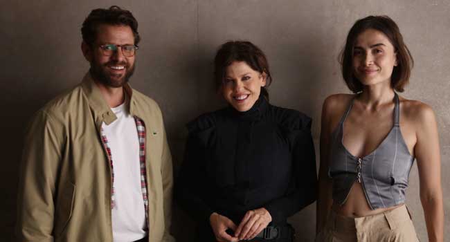 Alejandro Claveaux, Bárbara Paz e Maria Casadevall - A Mulher ao Lado (Foto: André Faccioli)