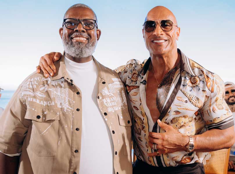Dwayne Johnson - The Rock lança Moana no Brasil - com Péricles (Foto: Lyza Oliv)