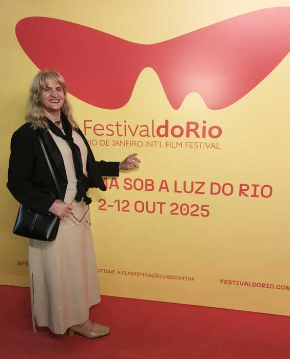 Atriz Luzimar Trottmann no Cine Odeon, no Rio de Janeiro (Divulgação)