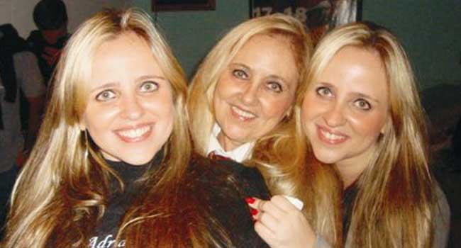 Adriana e as gêmeas Tuanny e Natanny (Divulgação)
