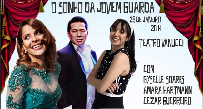 Gyselle Soares, Cezar Guerreiro e Amara Hartmann (Divulgação)