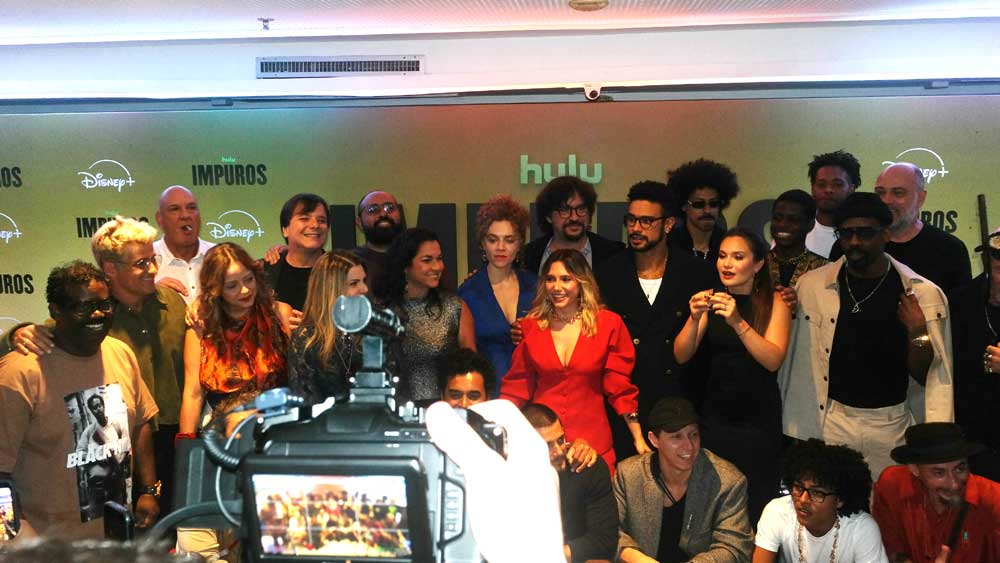 Elenco e produção, na Fan Event da 6ª Temporada de Impuros - Disney+ (GSVIP)