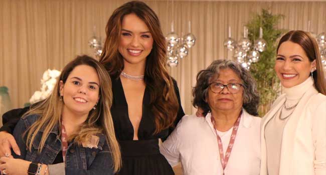 Monik Macedo, ex BBB Rafa Kalimann, Marlene Mattos e Sarah Poncio (Foto: Vinny Nunes/RL Assessoria - Divulgação)