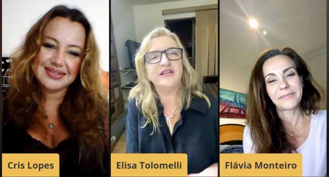 Programa "Talentos do Brasil" - Cris Lopes, Elisa Tolomelli e Flávia Monteiro (Divulgação)