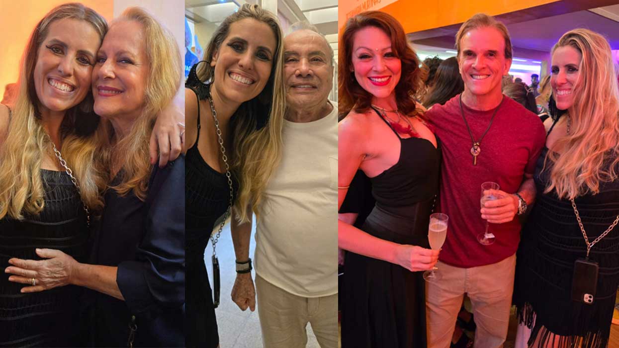 Com Lucinha Lins, Stênio Garcia, Tatiana Monteiro e Dilton Leão (Divulgação)  